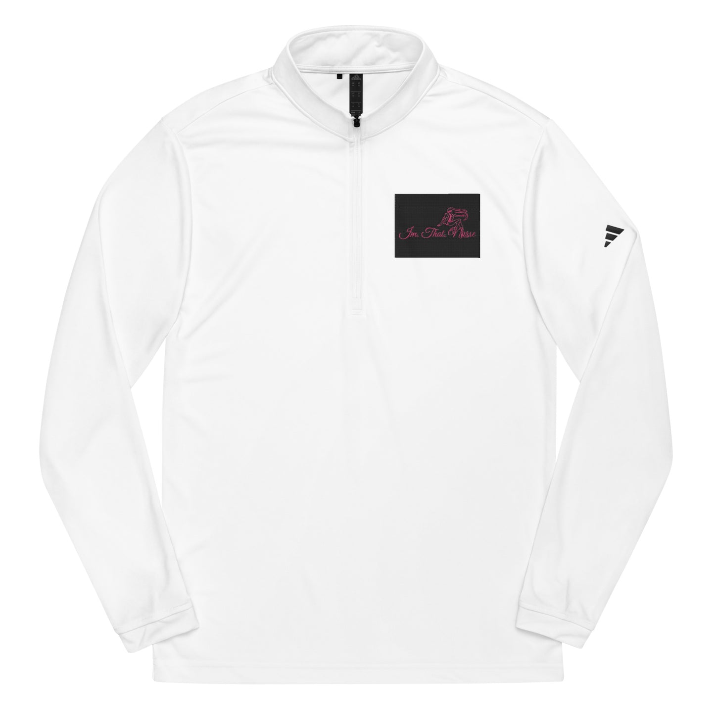 IMTHATNURSE Quarter zip Adidas pullover