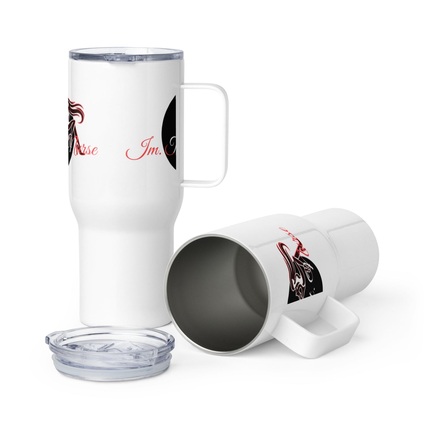 IMTHATNURSE Travel mug with a handle