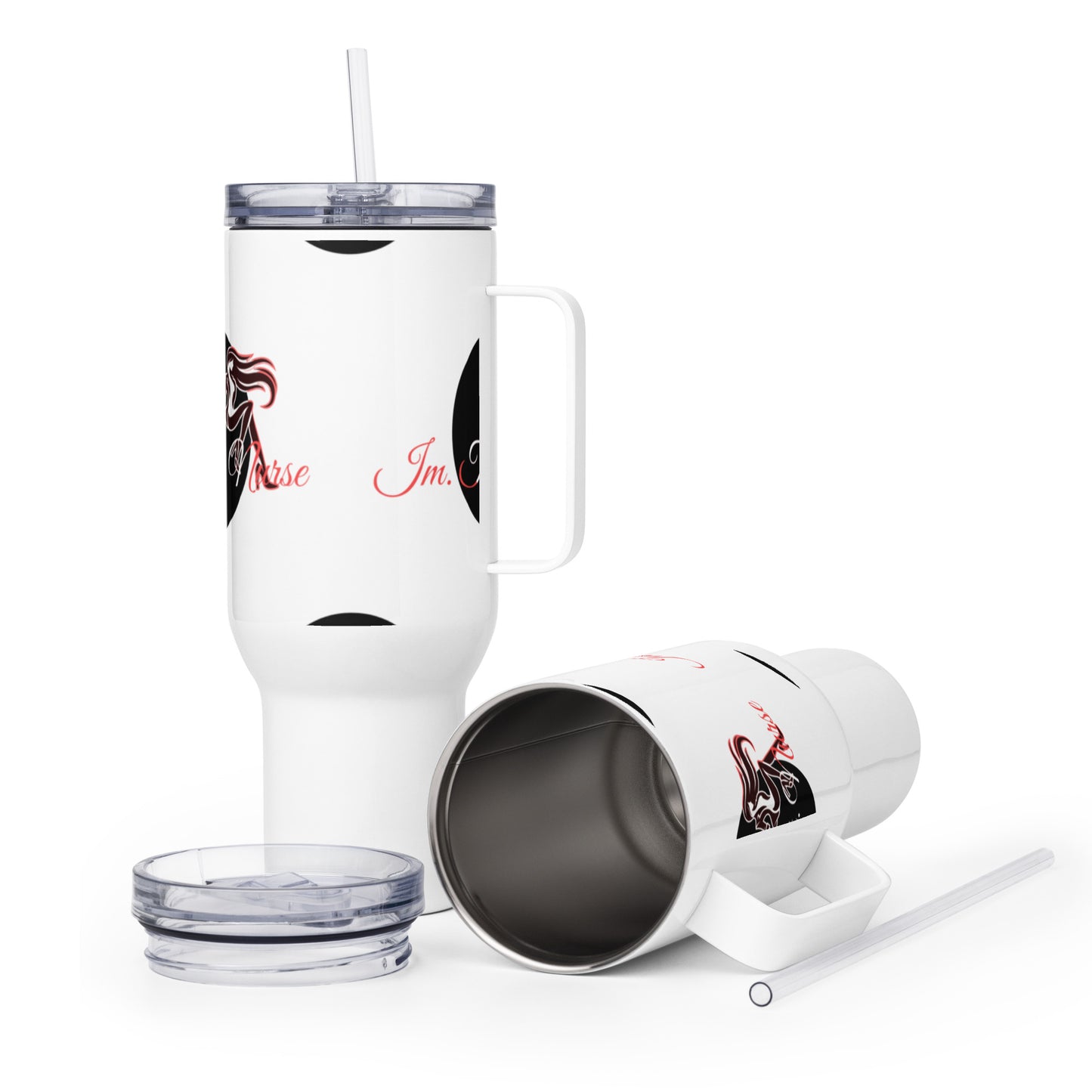 IMTHATNURSE Travel mug with a handle