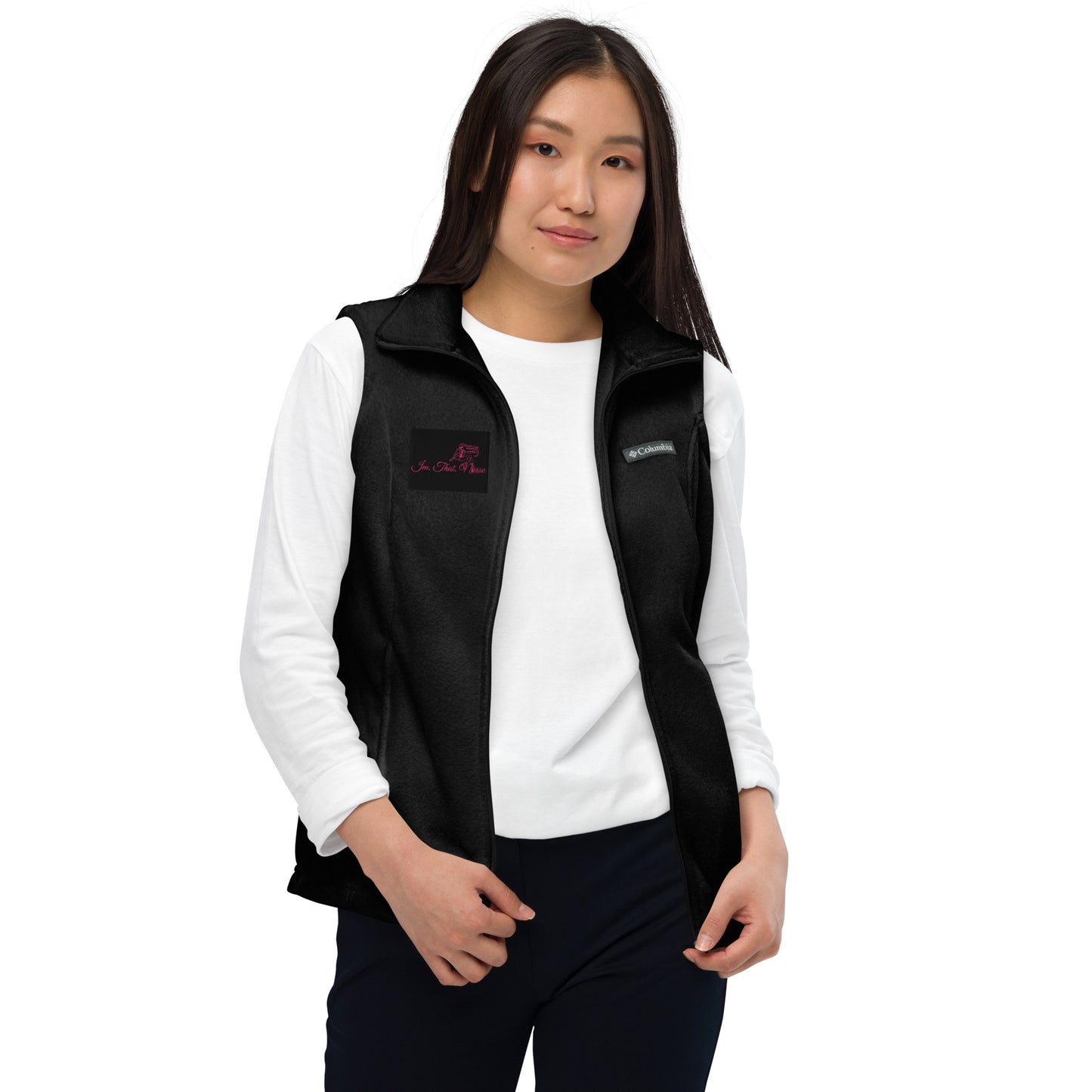 IMTHATNURSE Women’s Columbia fleece vest