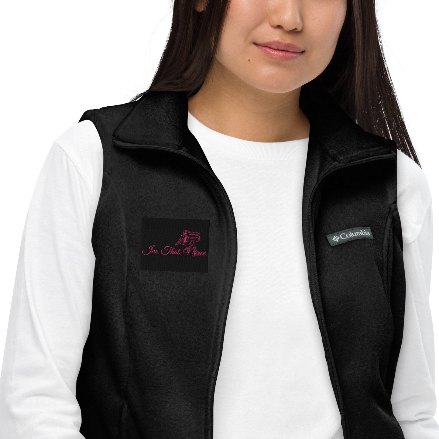 IMTHATNURSE Women’s Columbia fleece vest