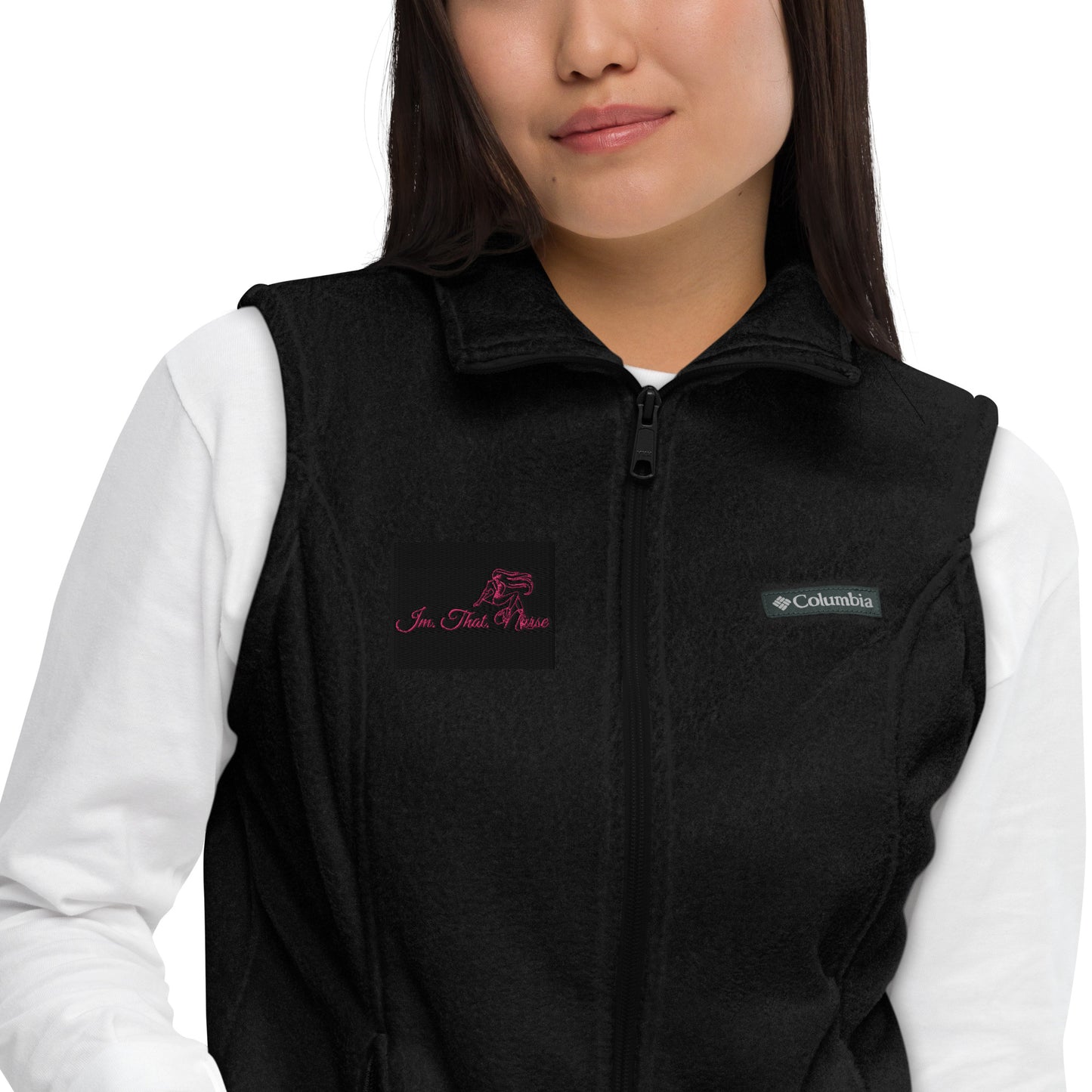 IMTHATNURSE Women’s Columbia fleece vest