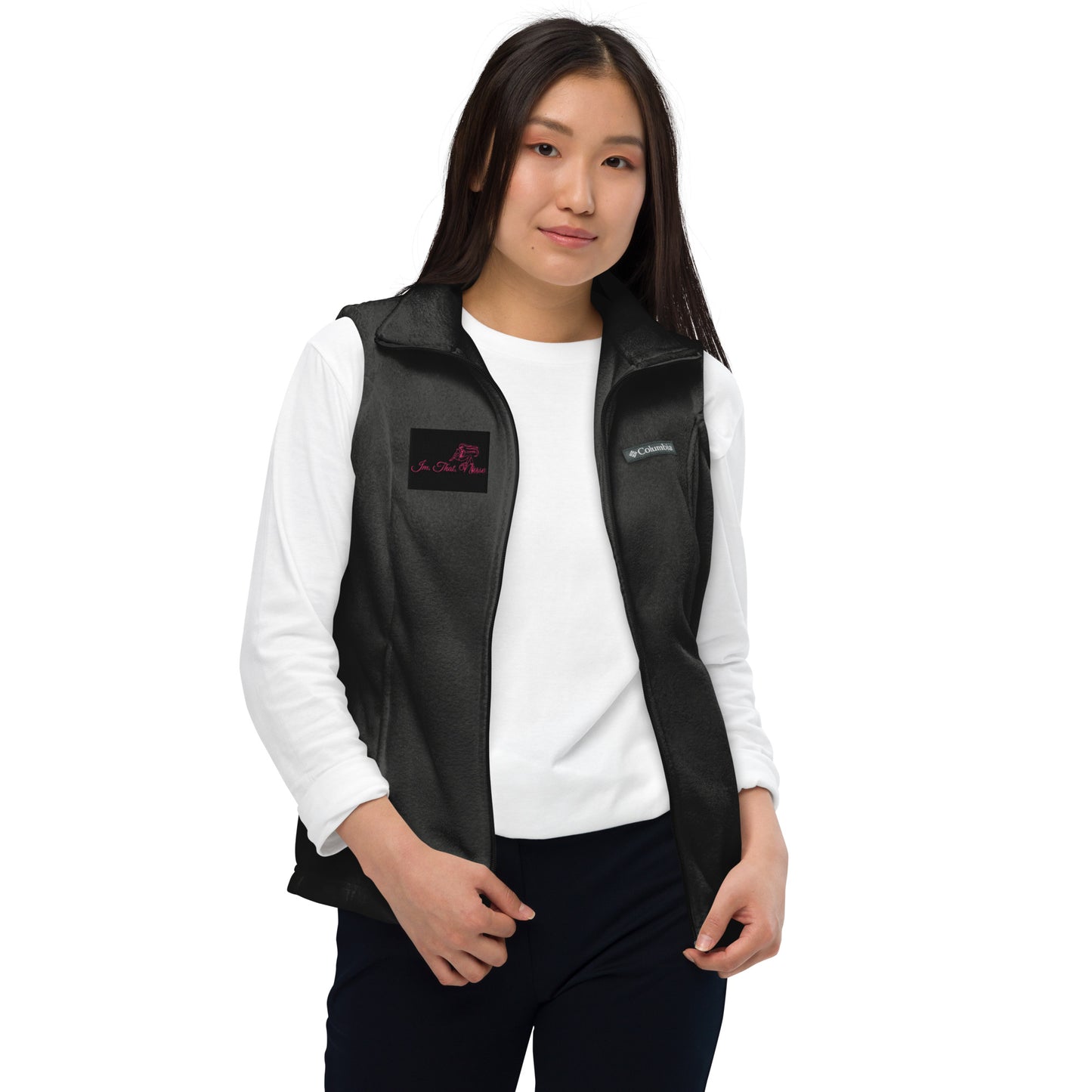 IMTHATNURSE Women’s Columbia fleece vest