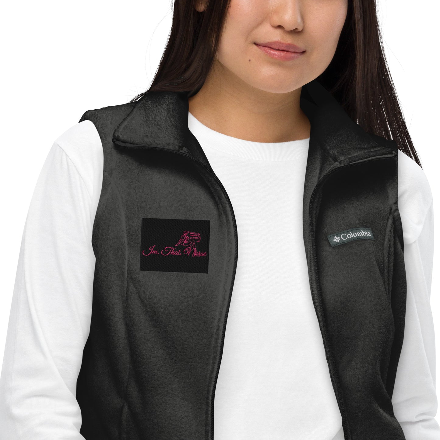 IMTHATNURSE Women’s Columbia fleece vest