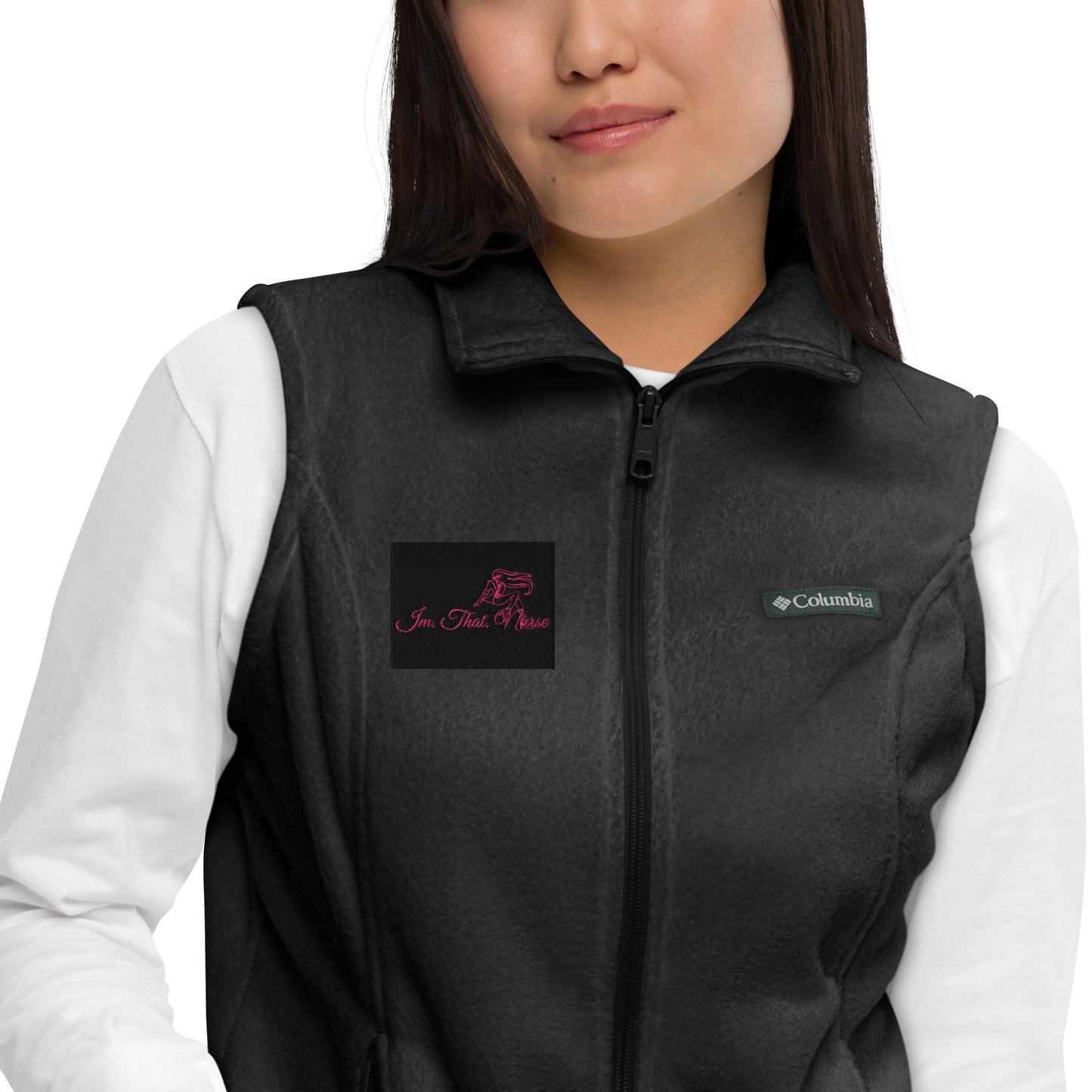 IMTHATNURSE Women’s Columbia fleece vest