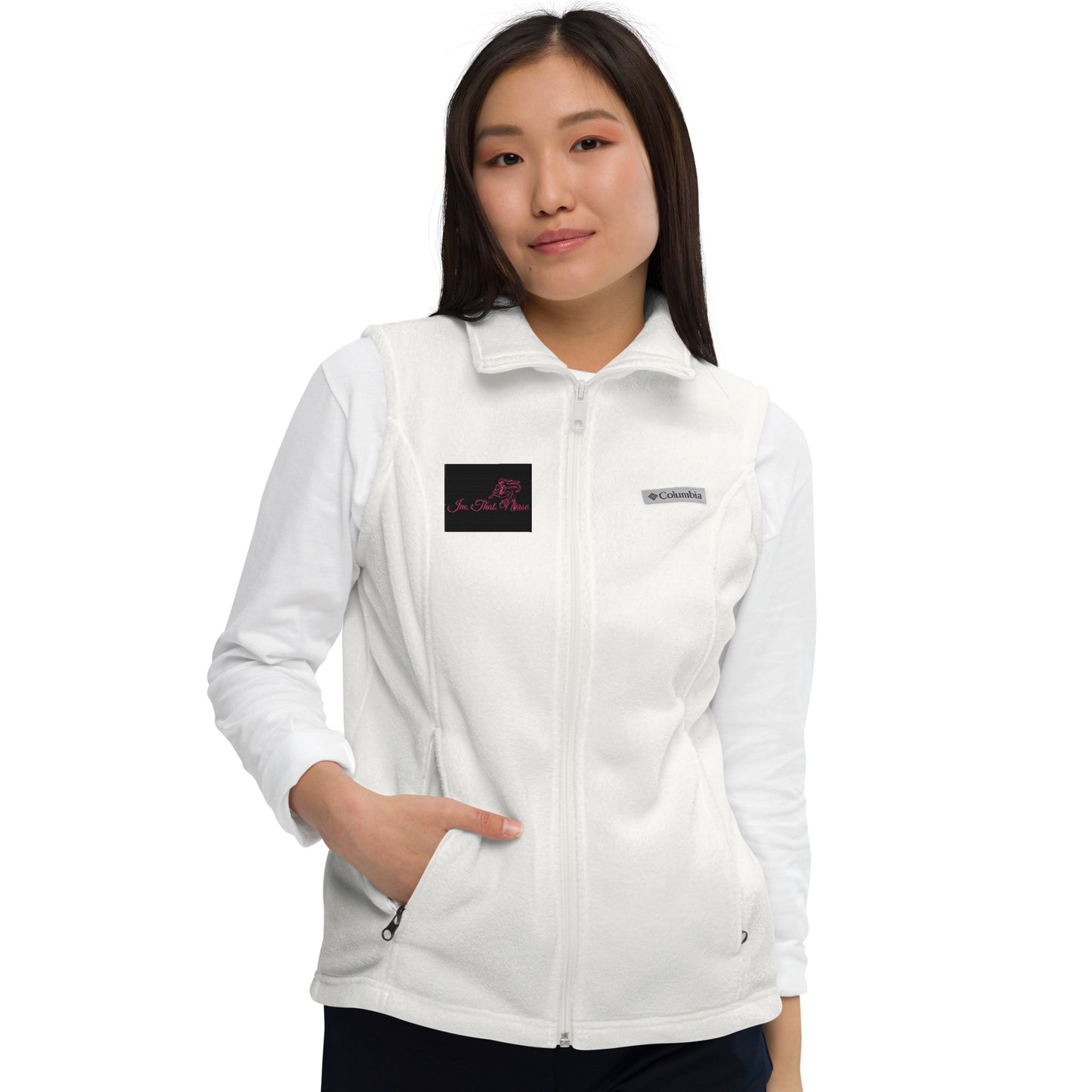 IMTHATNURSE Women’s Columbia fleece vest