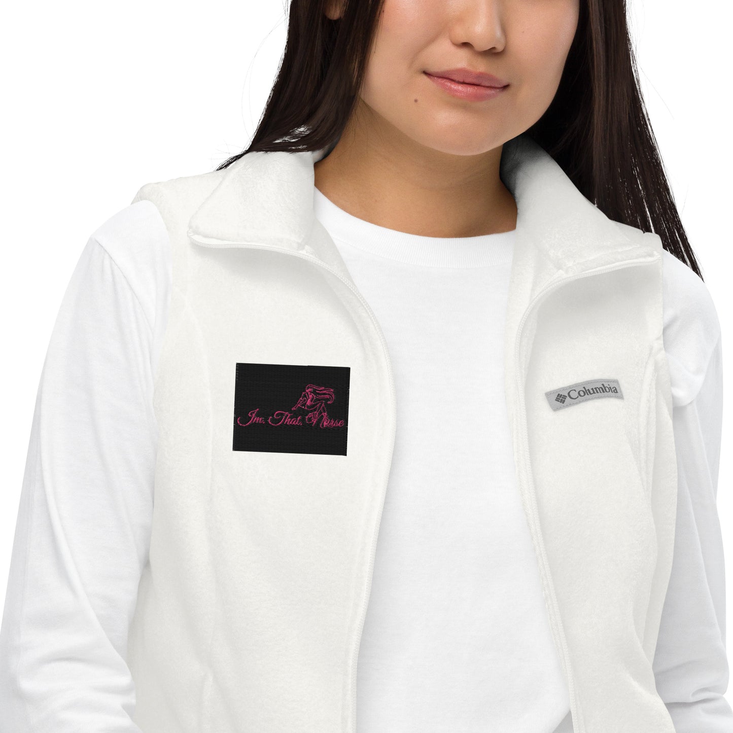 IMTHATNURSE Women’s Columbia fleece vest